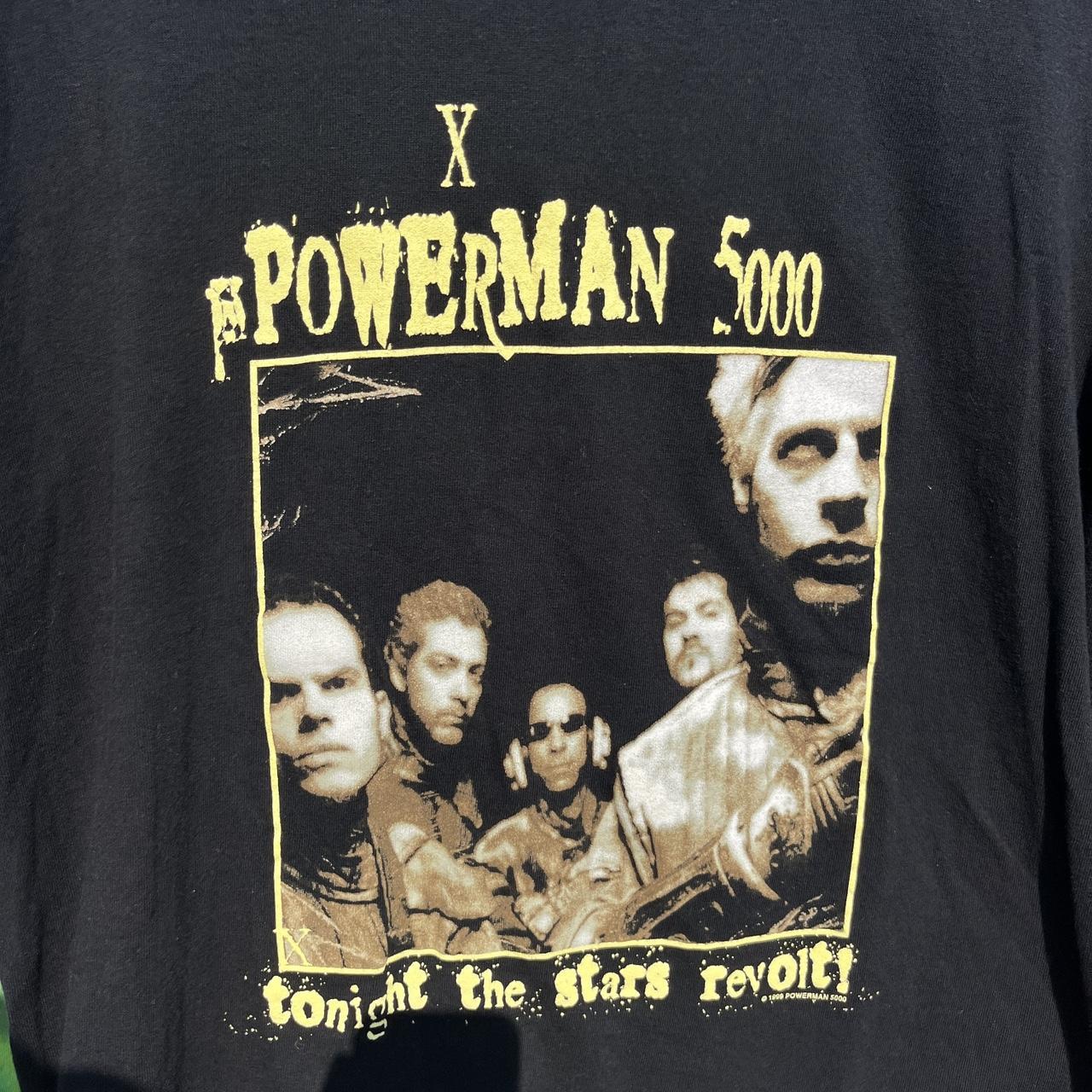 Vintage Single Stitch 1999 Powerman 5000 Tonight The...