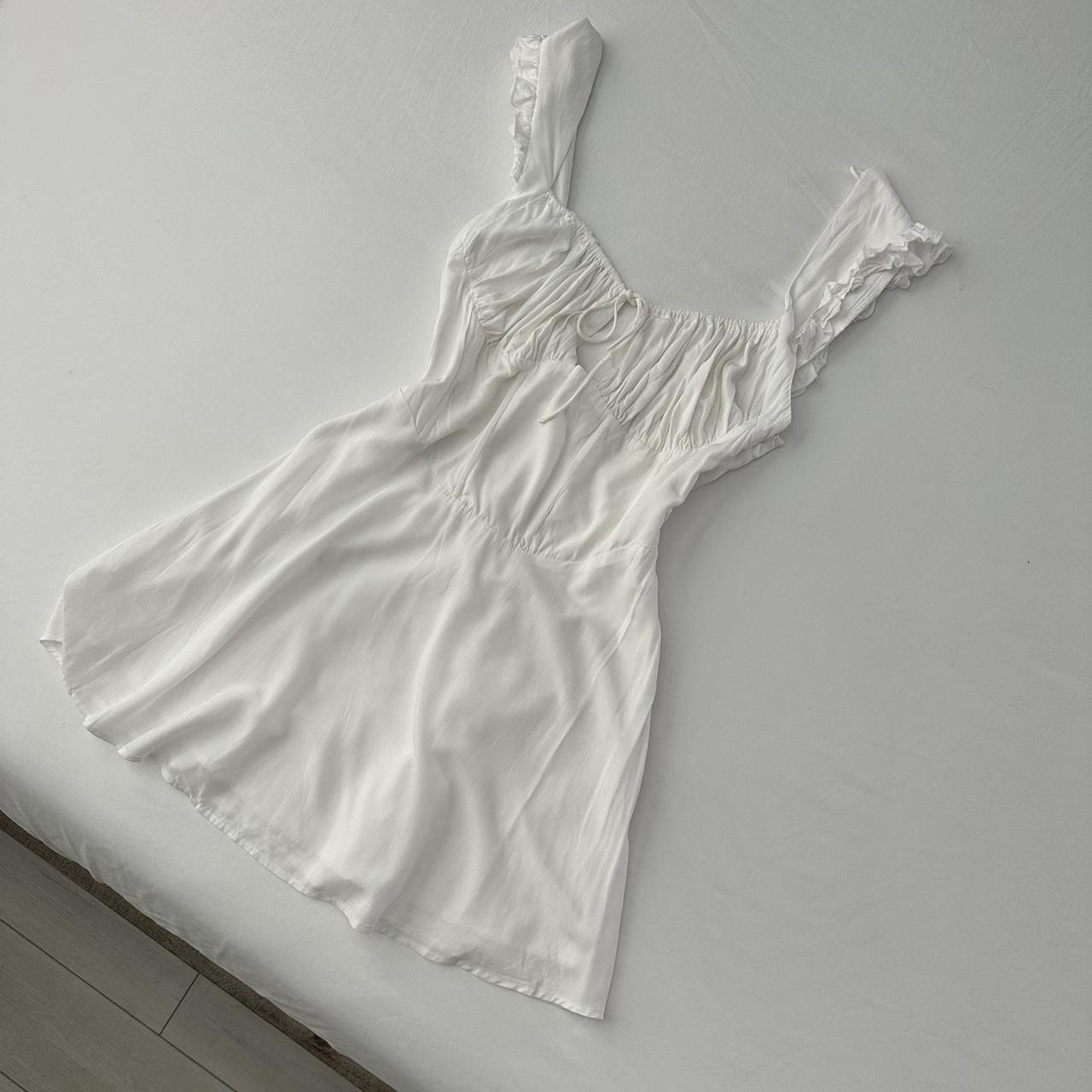 Princess Polly Women's White Dress | Depop