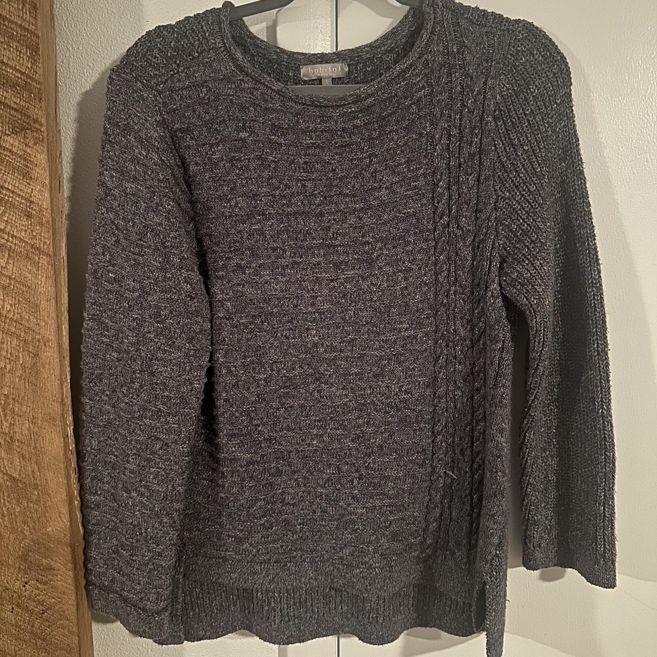 Large Habitat Blue/grey sweater. Barely worn, in... - Depop