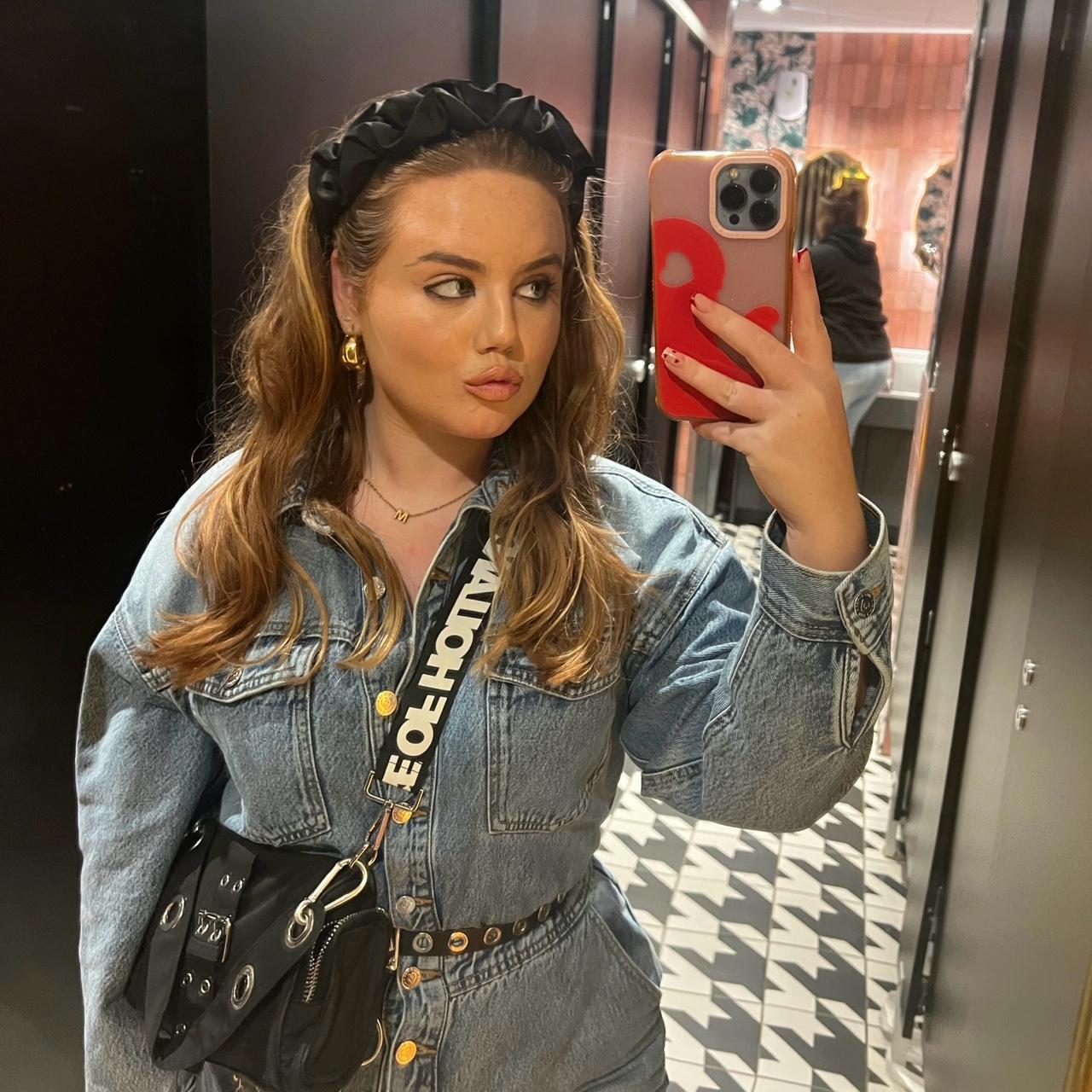 Miss selfridges petite denim boiler suit jumpsuit. Depop