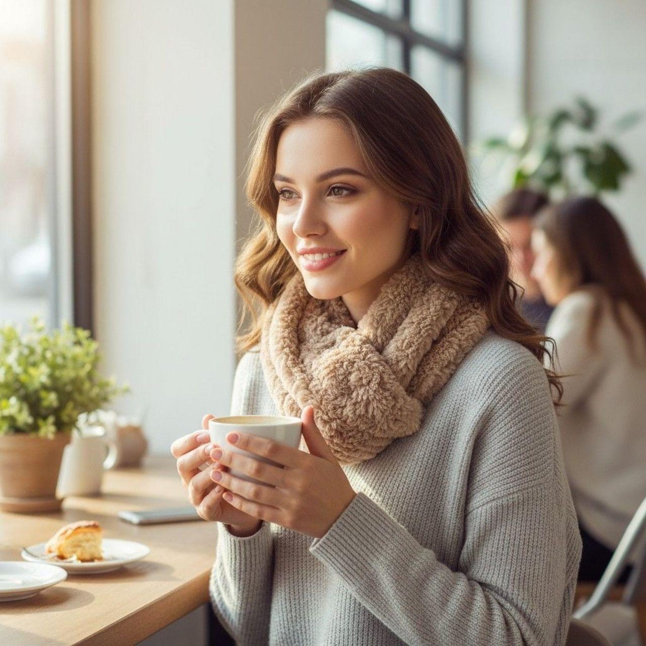 Source Unknown Women's Scarf - Tan – Plush Infini… - image 7