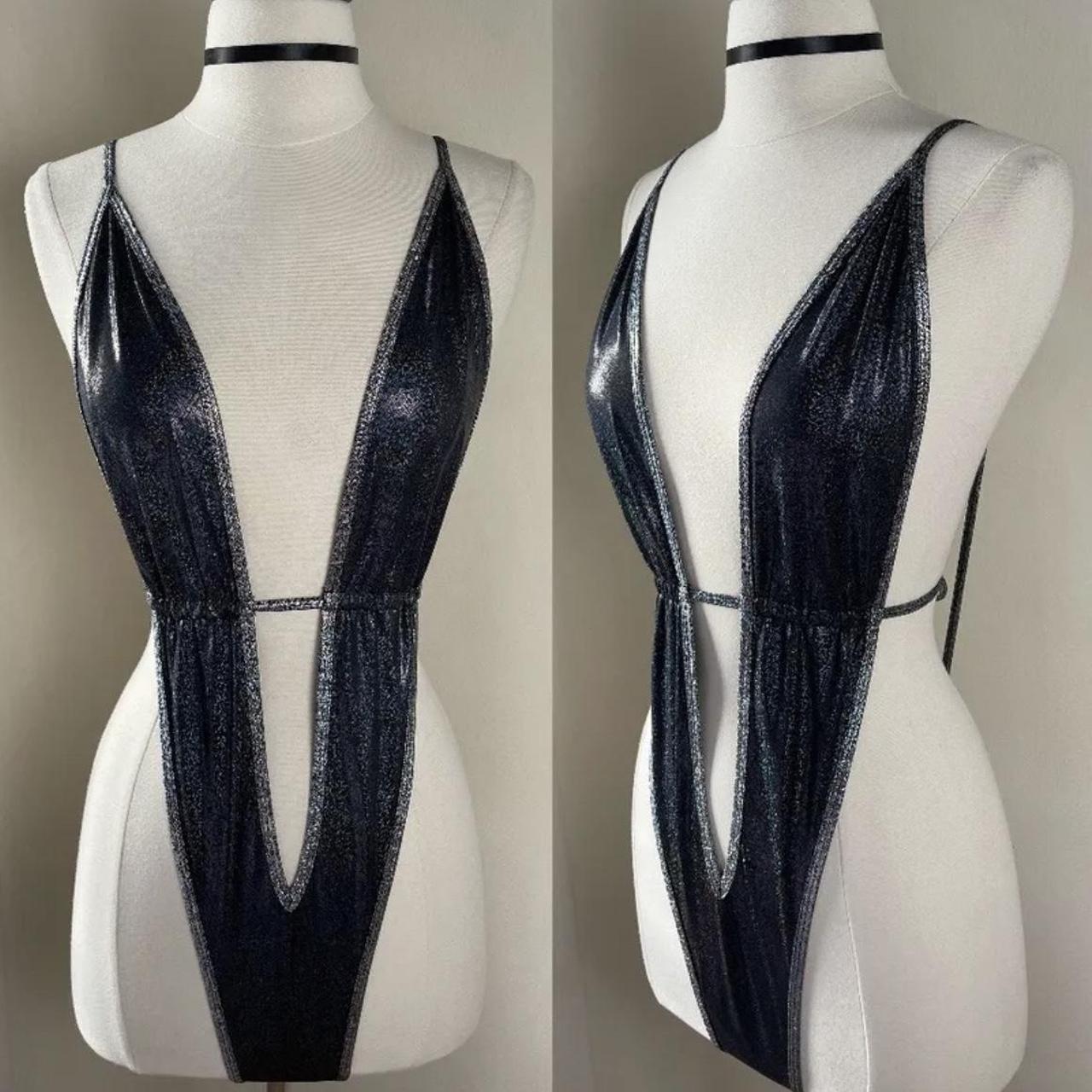 Dolls Kill Rave Holographic Sparkly Bodysuit... Depop