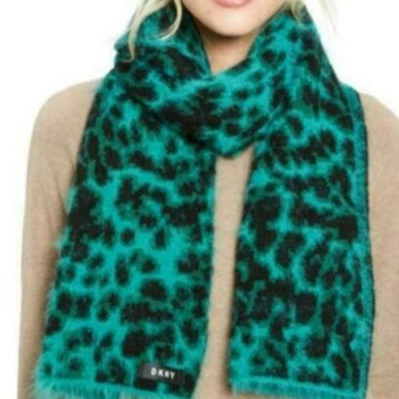 Dkny leopard print sales scarf