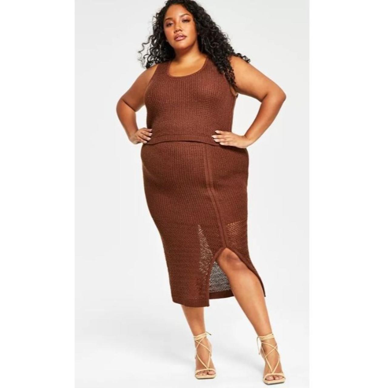 Nina Parker Trendy Plus Size Crochet Tank Top,...