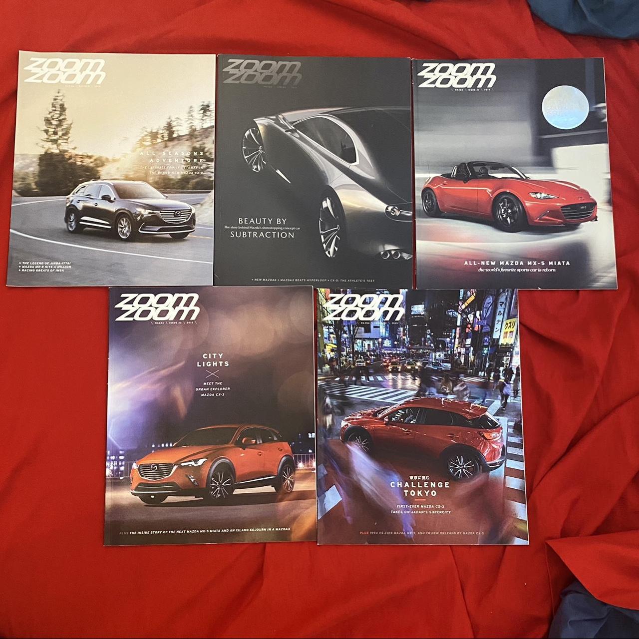 Mazda’s ZOOM ZOOM magazine lot 5 count, with Mazda... - Depop