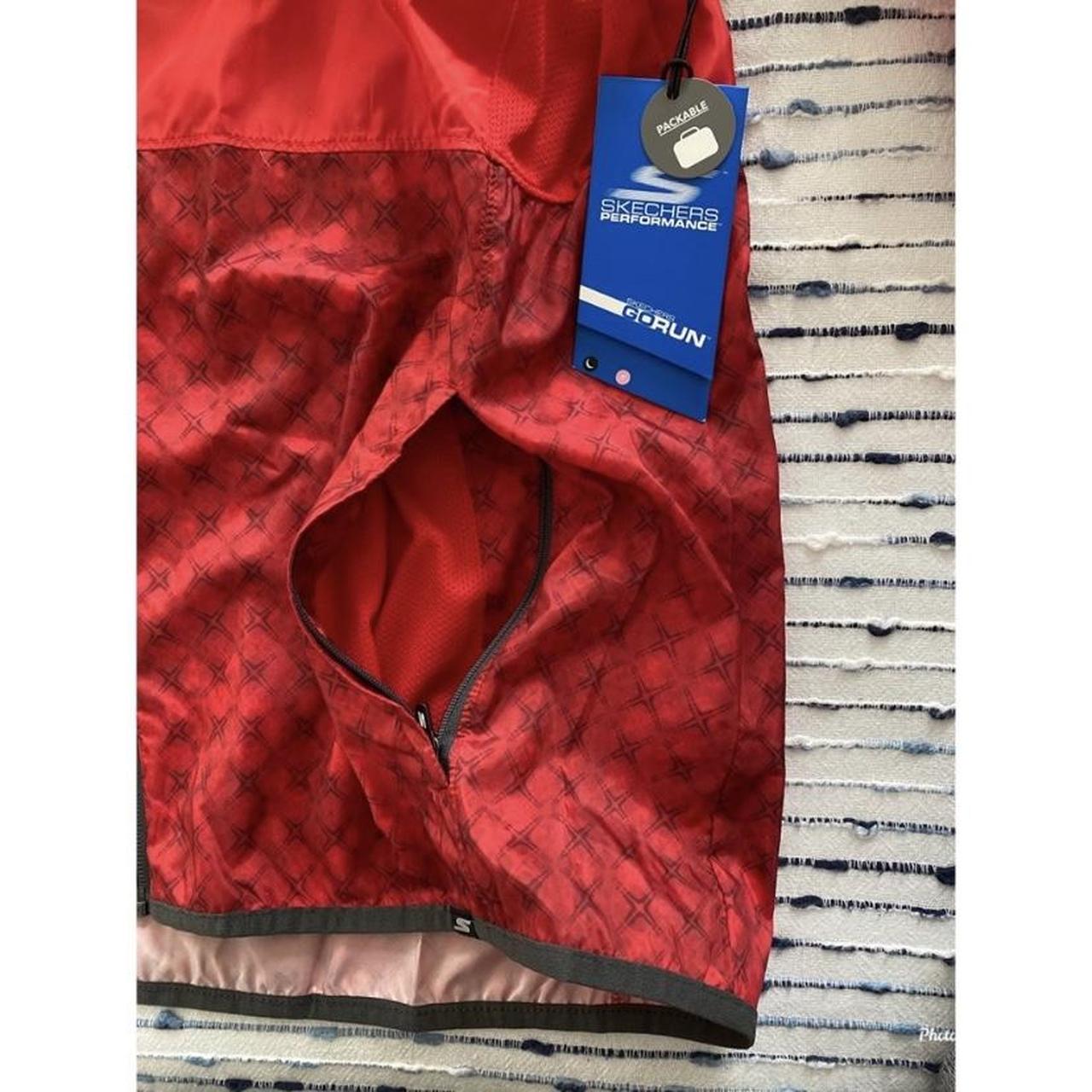 Skechers jacket store mens red