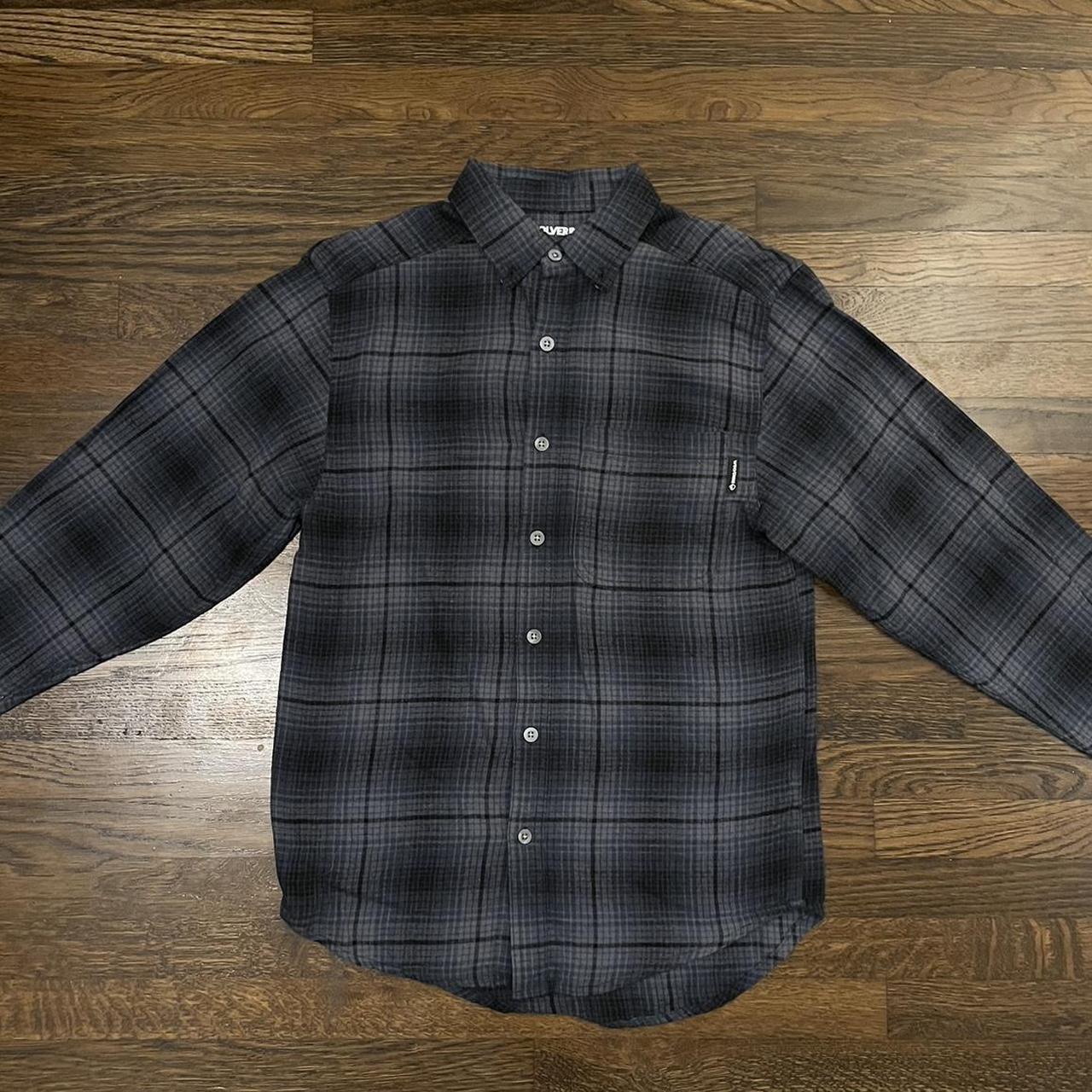 Wolverine Flannel Shirt * RN #119414 * navy/grey *... - Depop