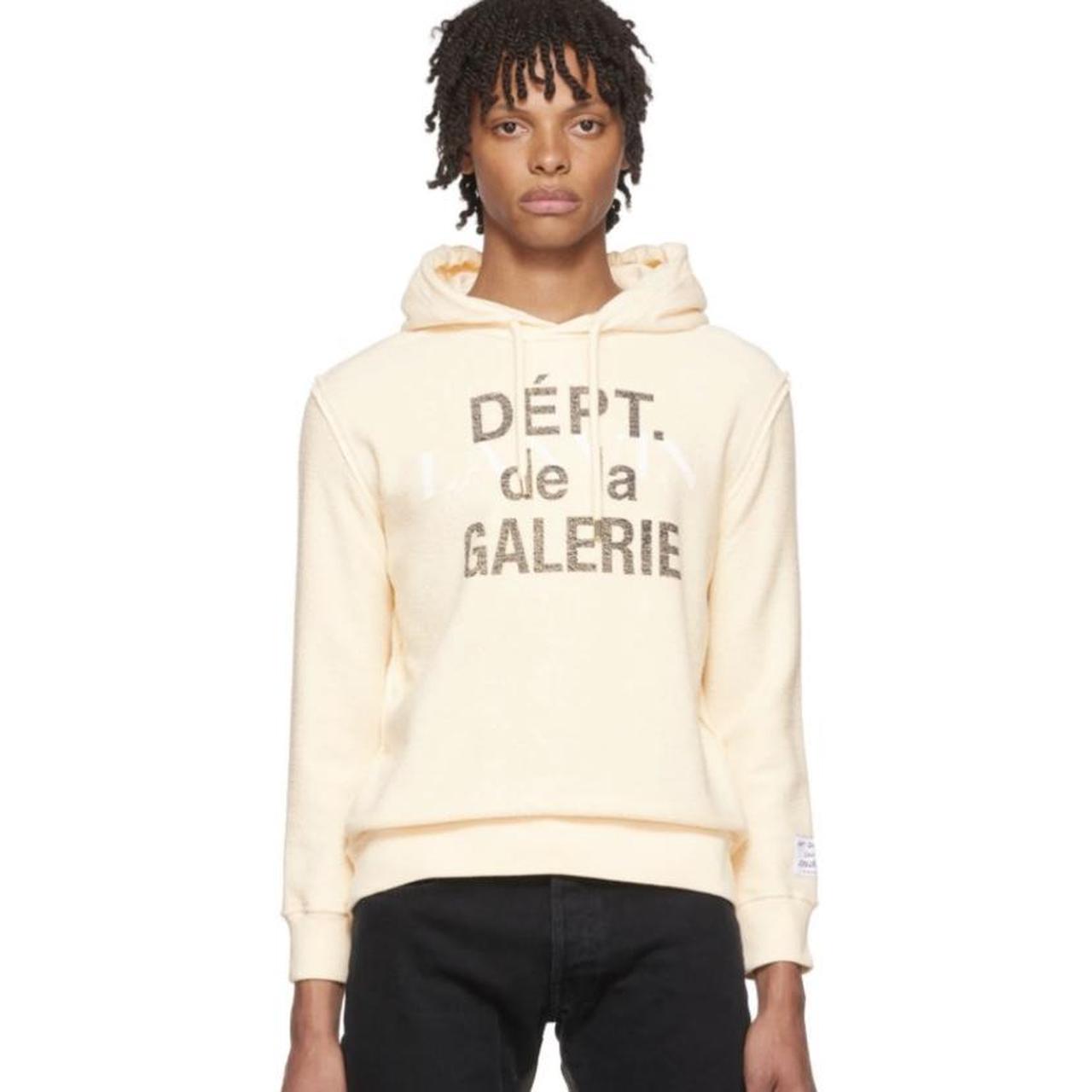 Gallery Dept. Men's Cream Hoodie | Depop