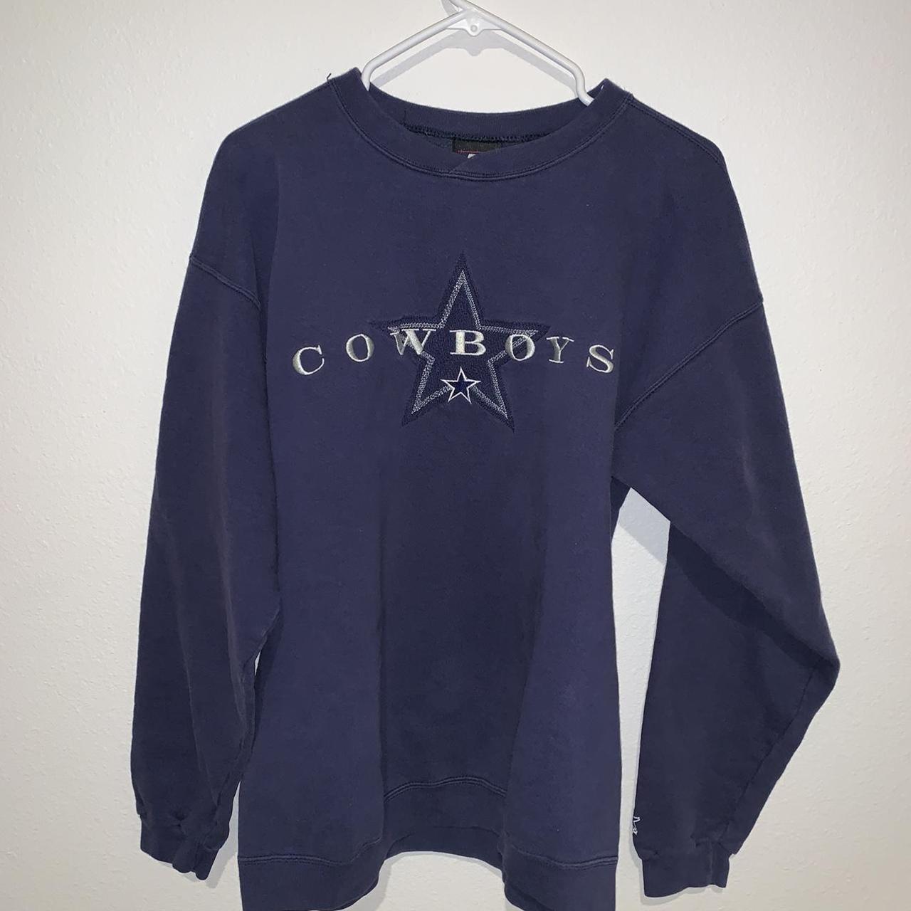 Vintage Starter Dallas Cowboys NFL Crewneck Sweater... - Depop