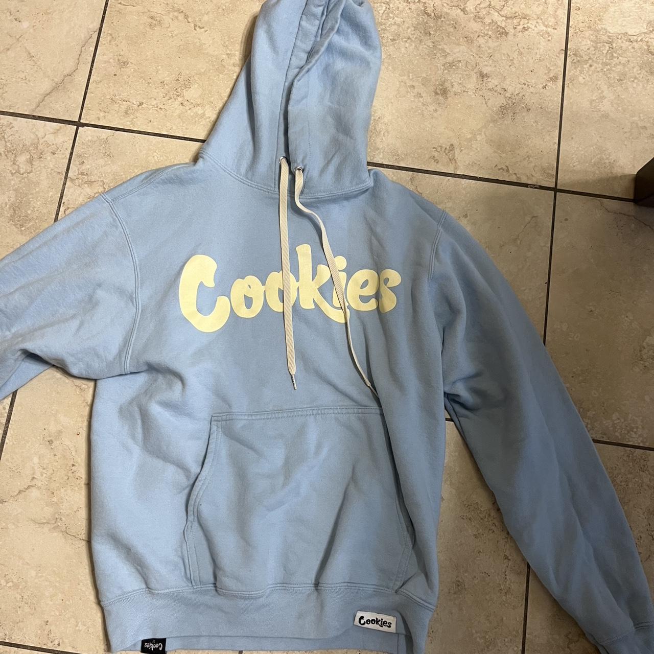Small light blue cookies hoodie