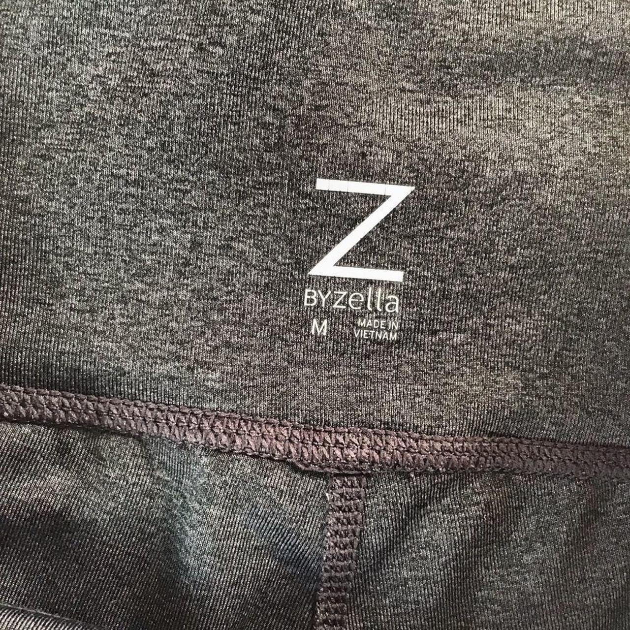 Grey and blue Z by Zella leggings •mesh panel at - Depop