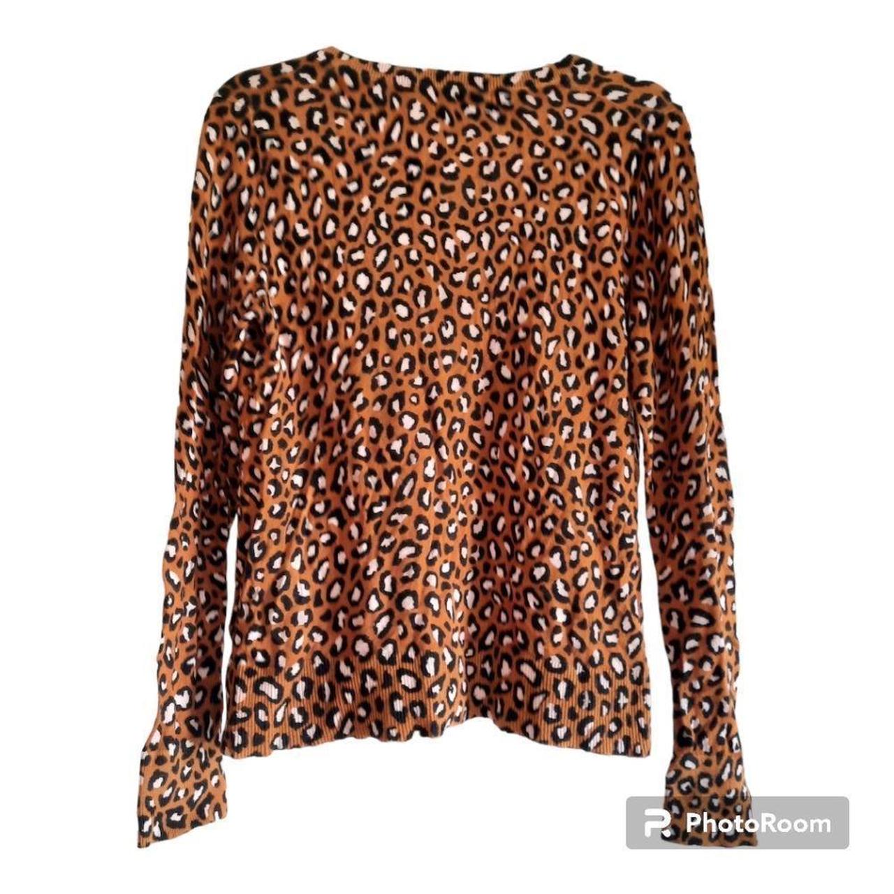 Old Navy Leopard Animal Print Cardigan. Depop