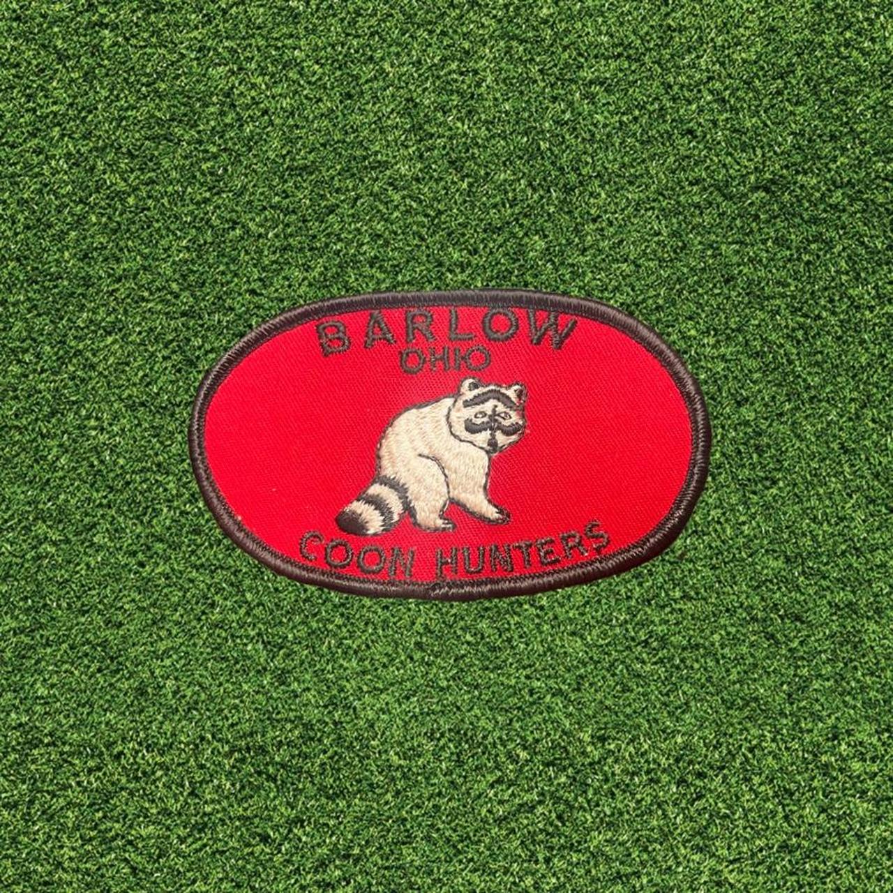 VINTAGE “RACCOON HUNTER” IRON ON PATCH 2.5” x 4" if... Depop