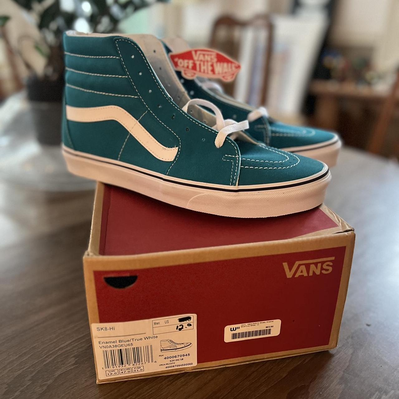 Brand new Vans Sk8 Hi in Enamel Blue and True