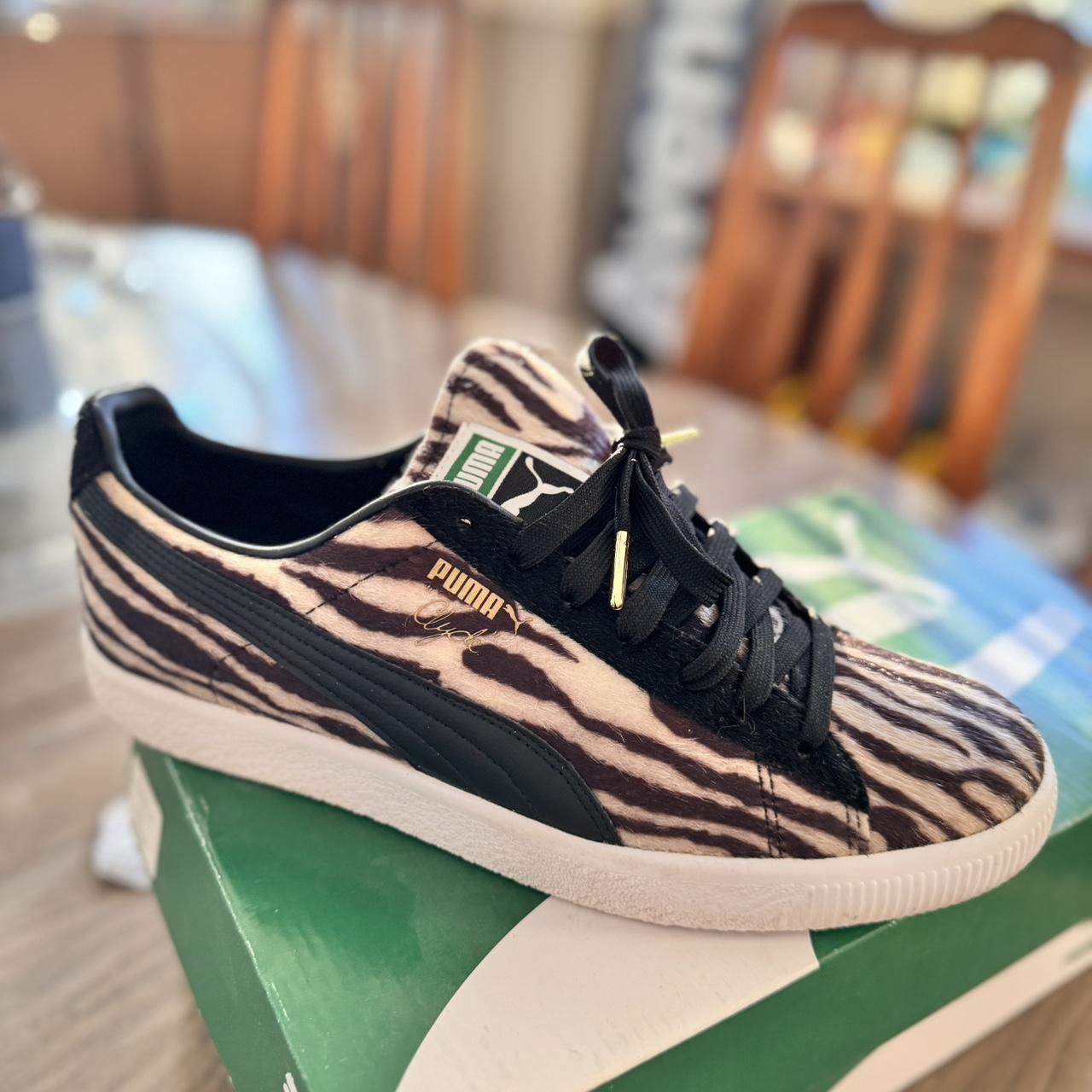 Puma Clyde Suits Zebra in size 10.5. Brand new never