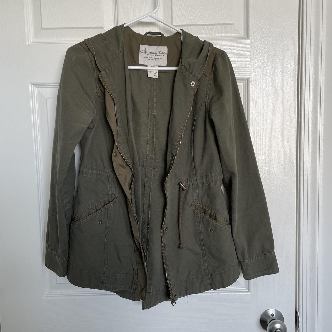 American Rag army green utility jacket in good Depop