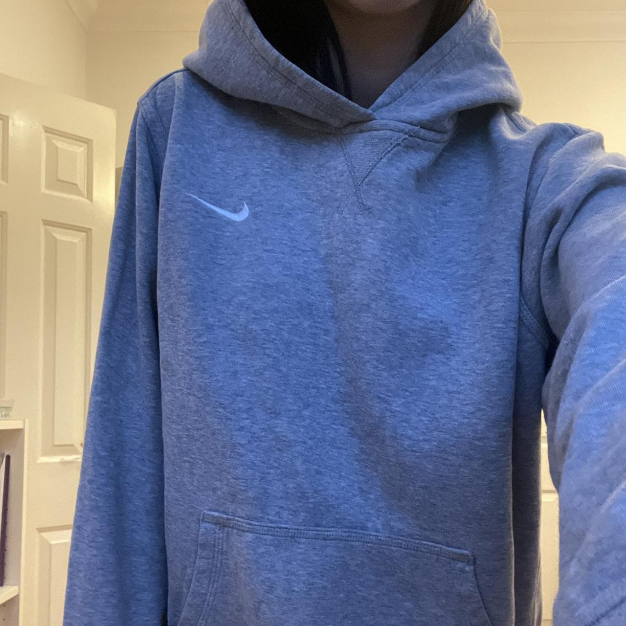 oversized grey nike hoodie