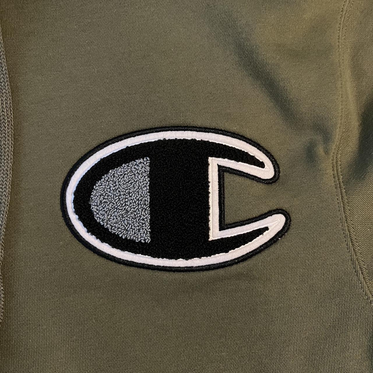 Champion Super Fleece Olive Hoodie - Men’s small -... - Depop