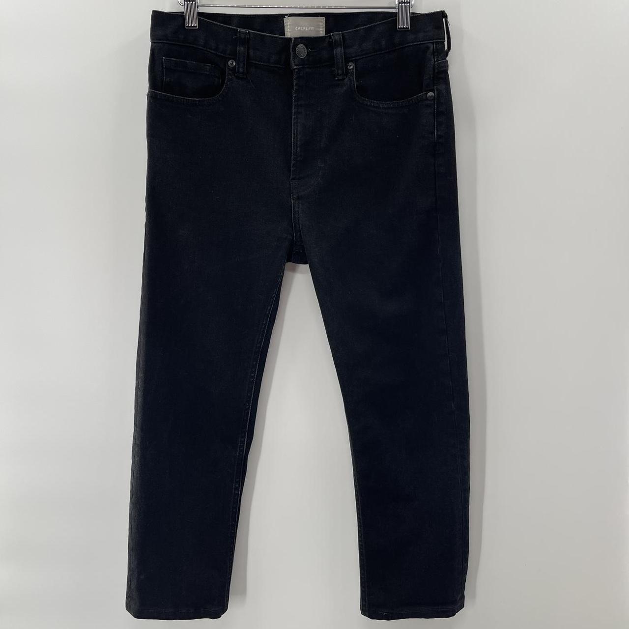 Everlane Straight Leg Cropped Denim Jean sale Black Size 2