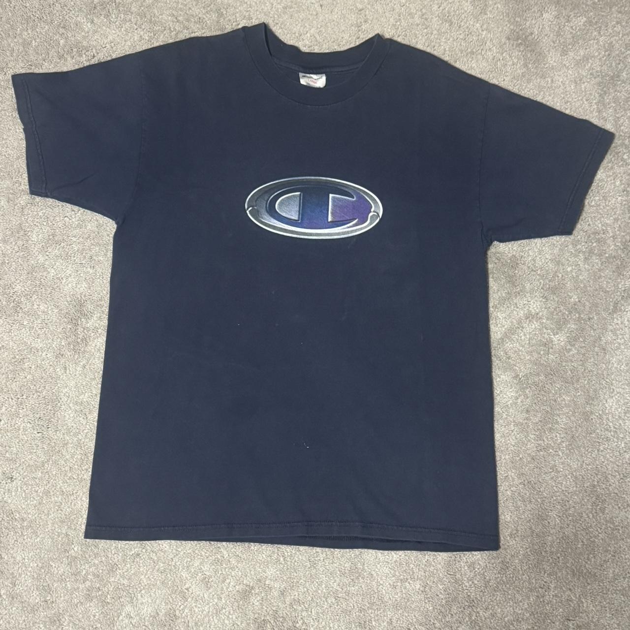 Champion shops shirt navy blue