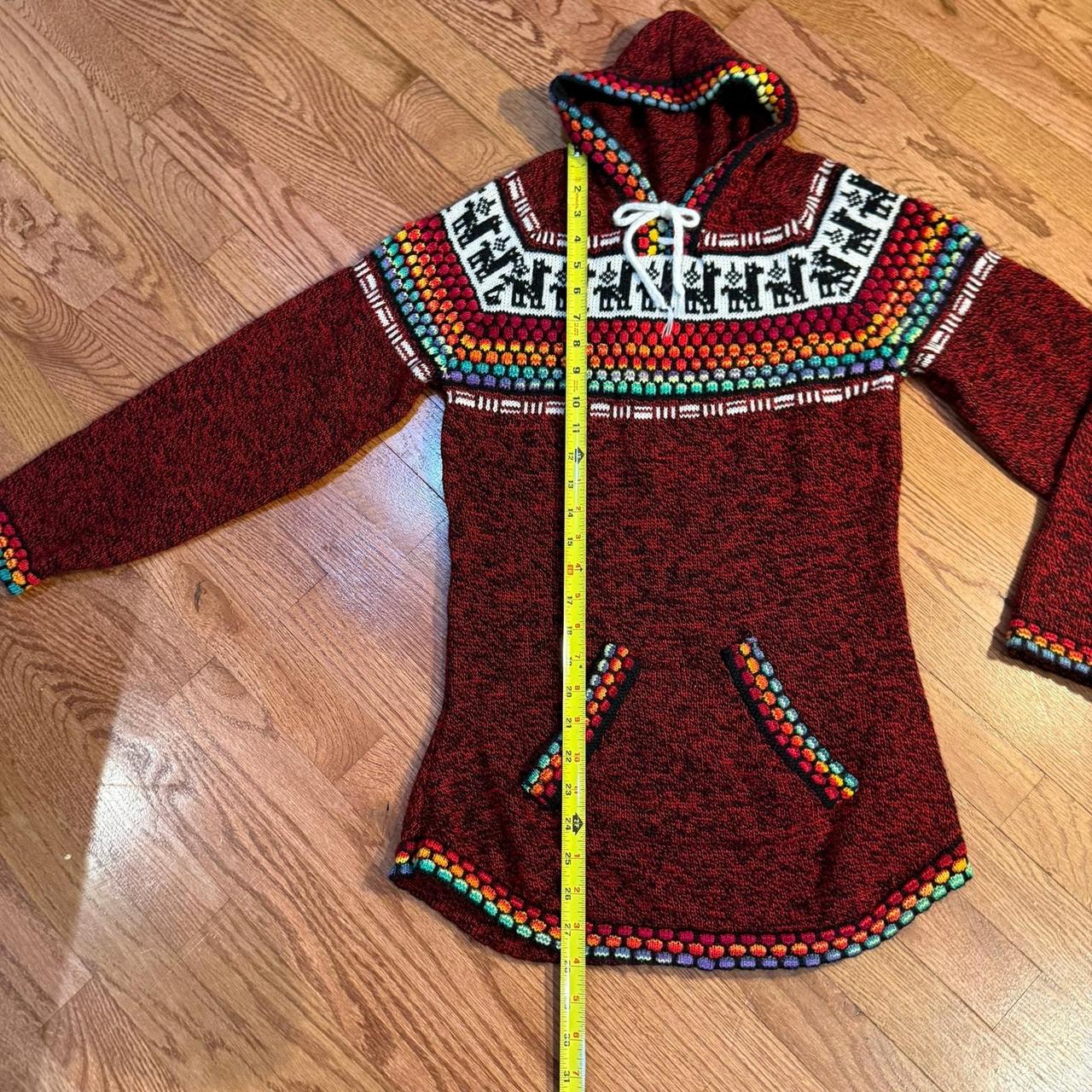 Source Unknown Women's Sweater - Red/Multi - S – … - image 5