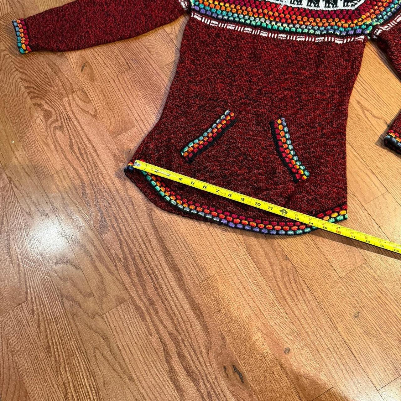 Source Unknown Women's Sweater - Red/Multi - S – … - image 6