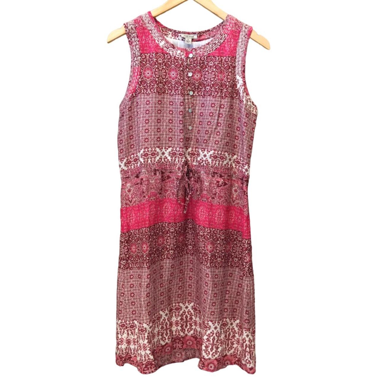 NWT Lucky Brand Pink Dress Size Small Paisley Floral - Depop