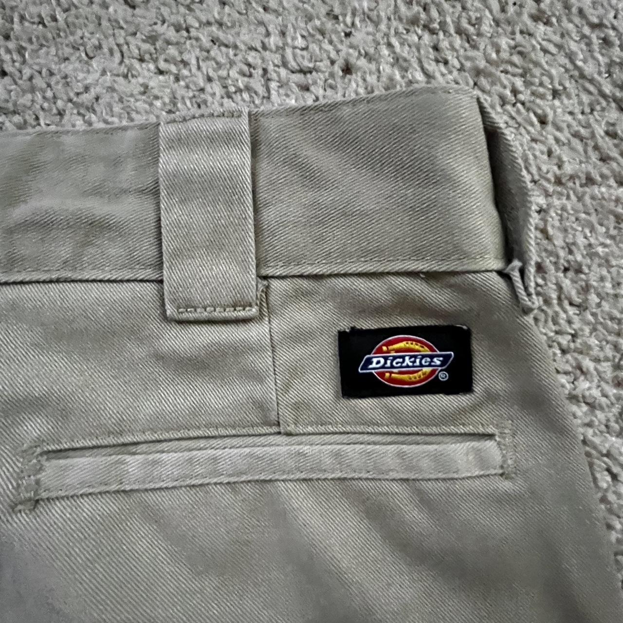 Slim straight dickies khaki pants size:30/29 - Depop