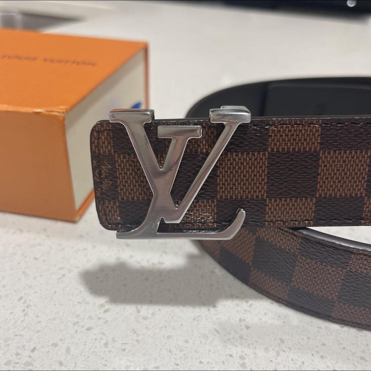 LOUIS VUITTON N1000 ベルト ルイ・ヴィトン イニシャル ベルト モノグラム エクリプス