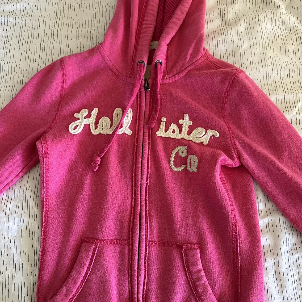 old hollister zip up. No holes or rips - Depop