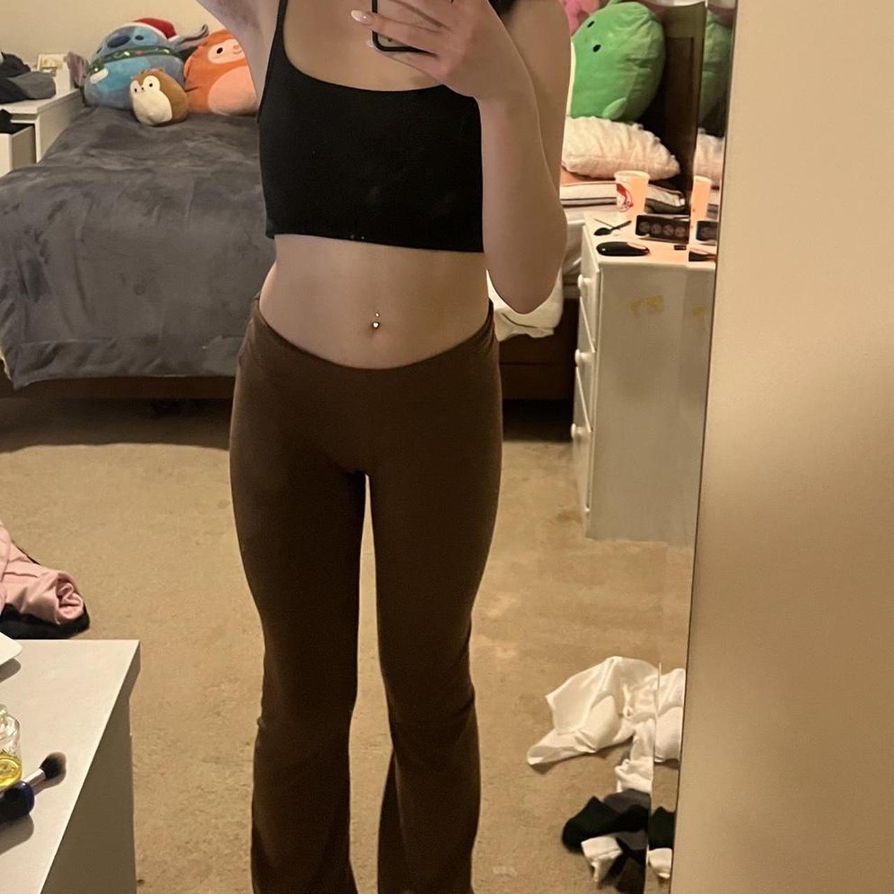 brown Brandy Melville Priscilla pants (pm before u... Depop