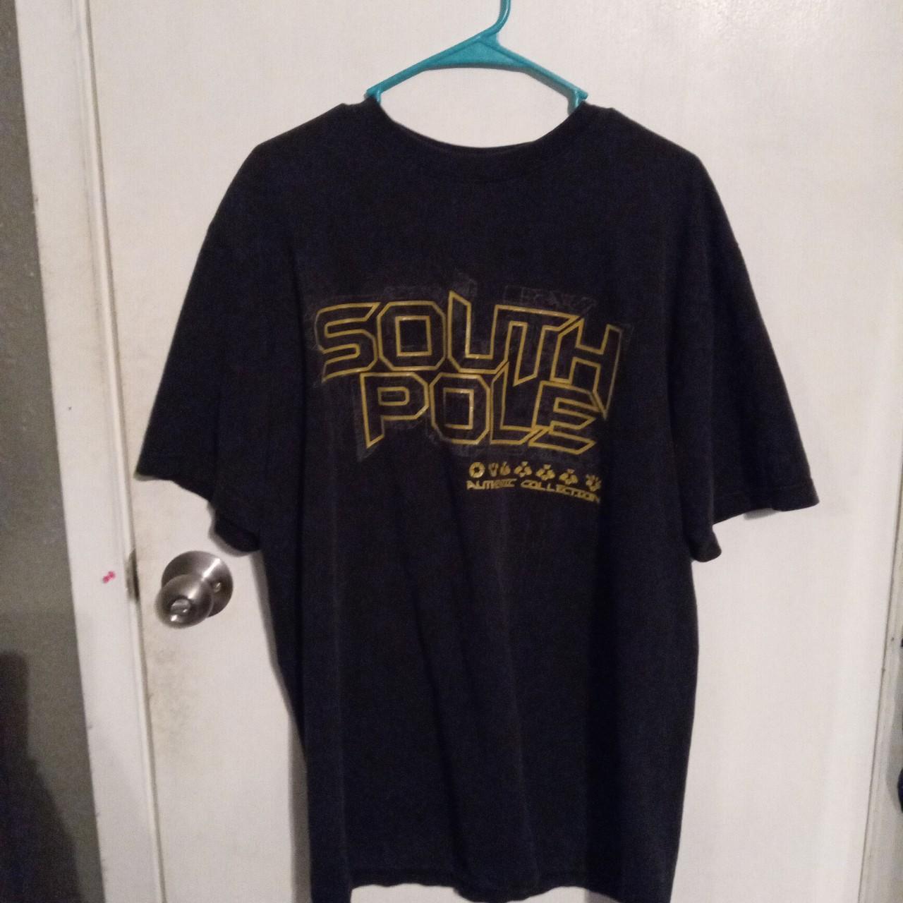 washed black southpole tshirt, XLARGE, no flaws at... - Depop