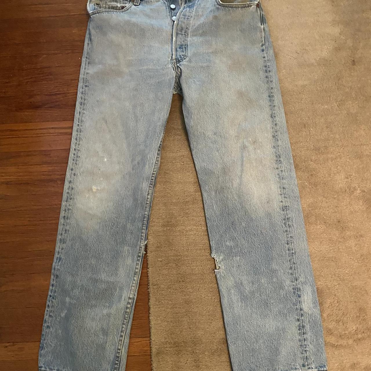 Vintage Levi’s 501s jeans beautiful wash and fade... - Depop