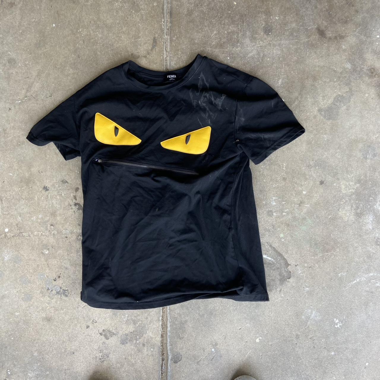 Fendi t shirt zip on sale