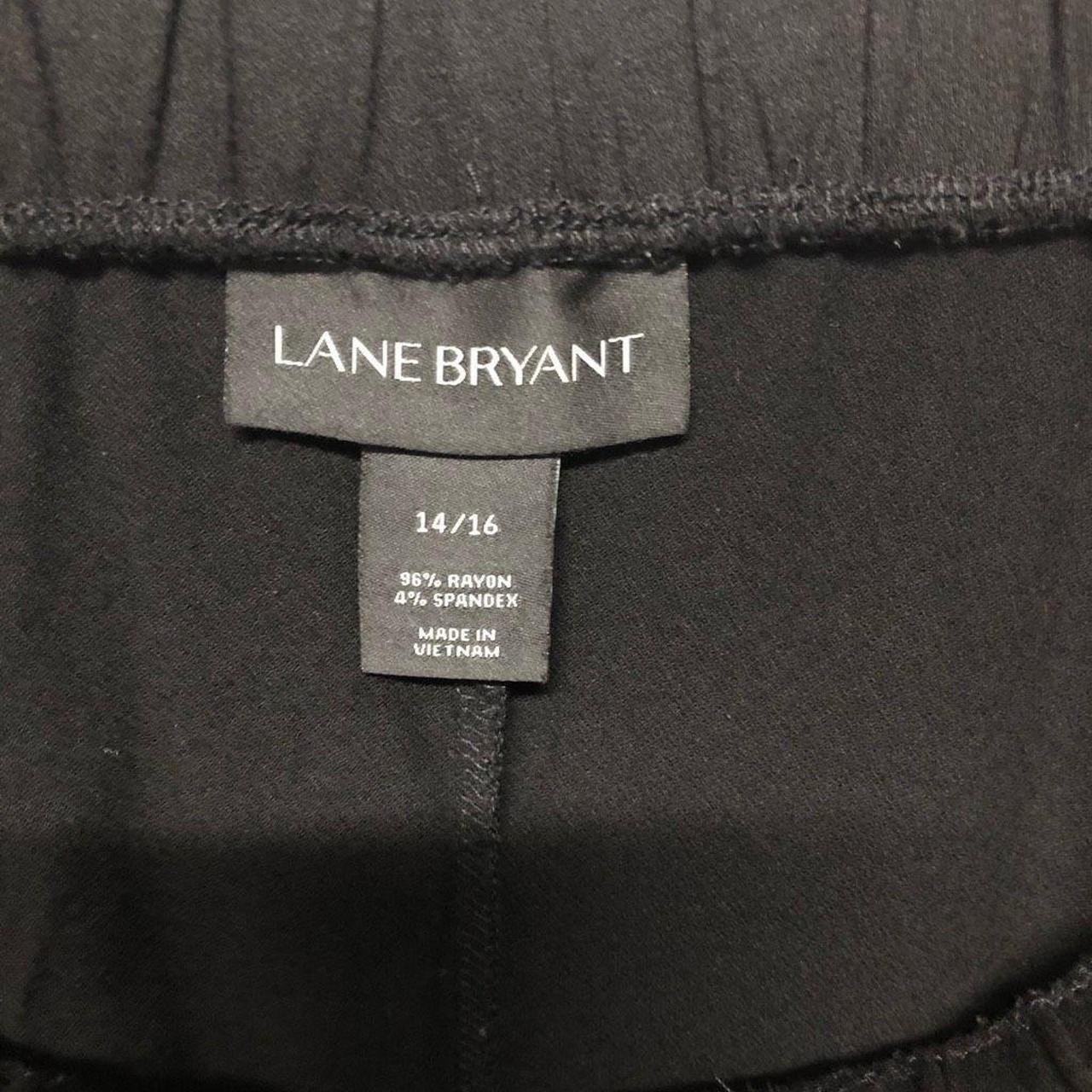 Lane Bryant Black Skirt, Size 14/16, Tie Shark Bite... - Depop