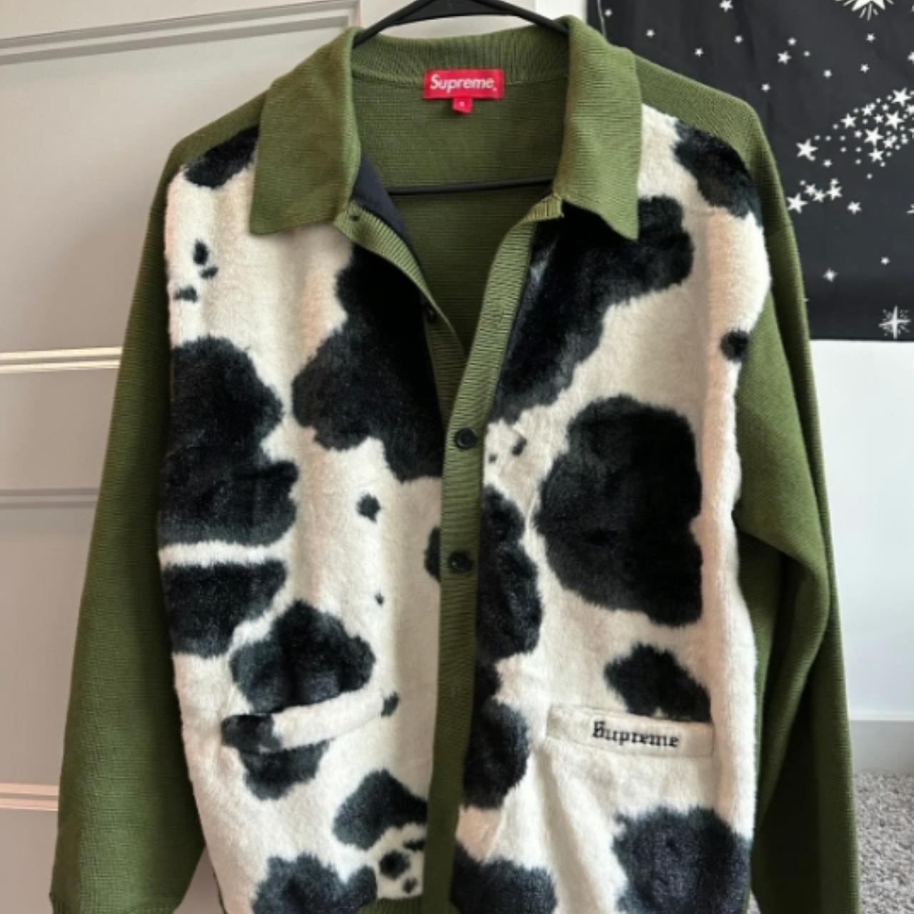 supreme Cow Print Cardigan Mサイズ