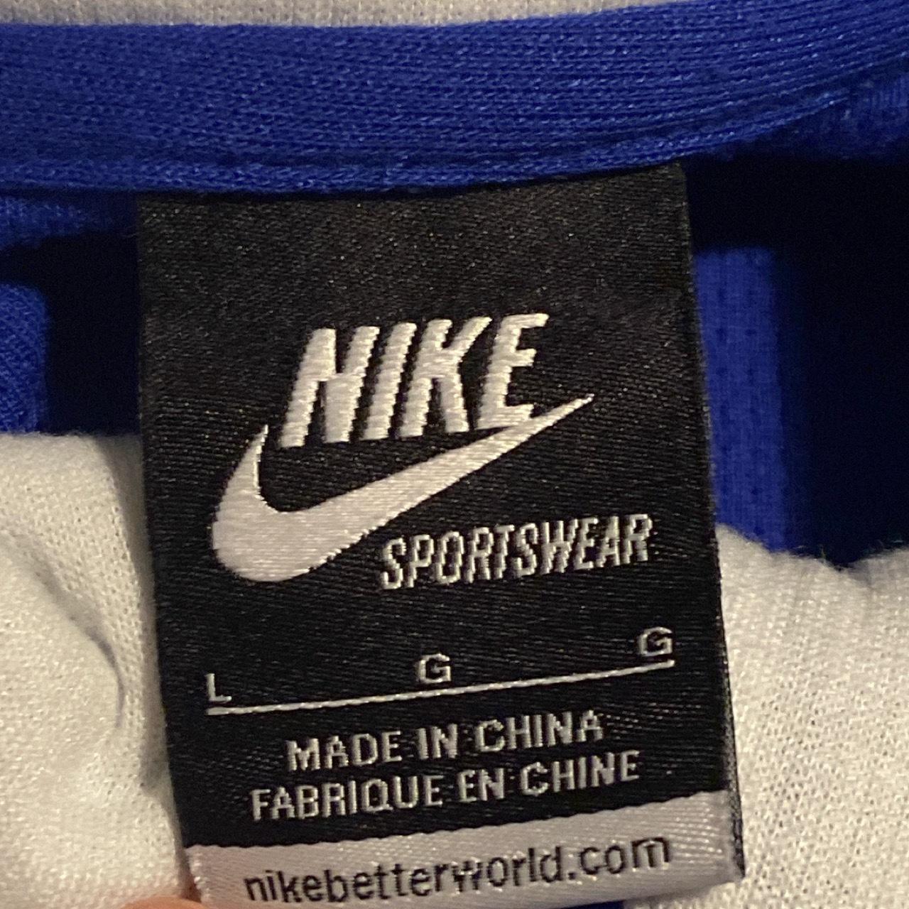 Nike futbol blue zip up This blokecore nike zip up... - Depop