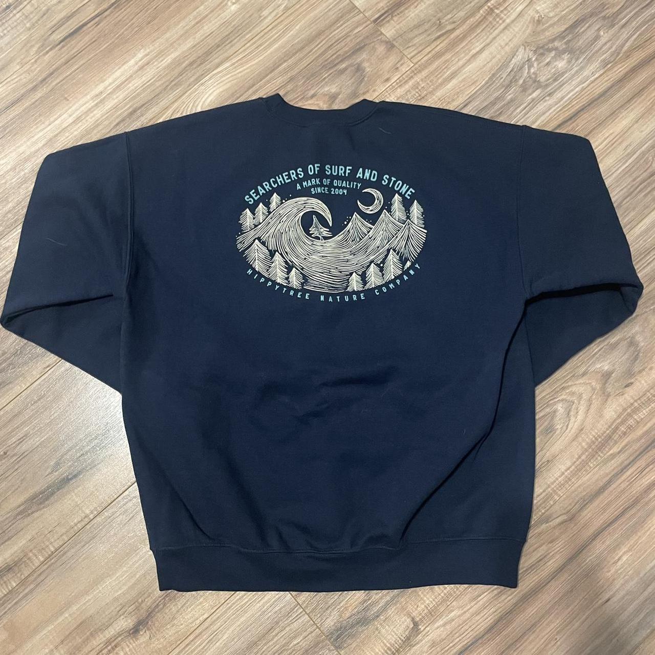 Navy HippyTree Surf and Stone Crewneck! Great... - Depop