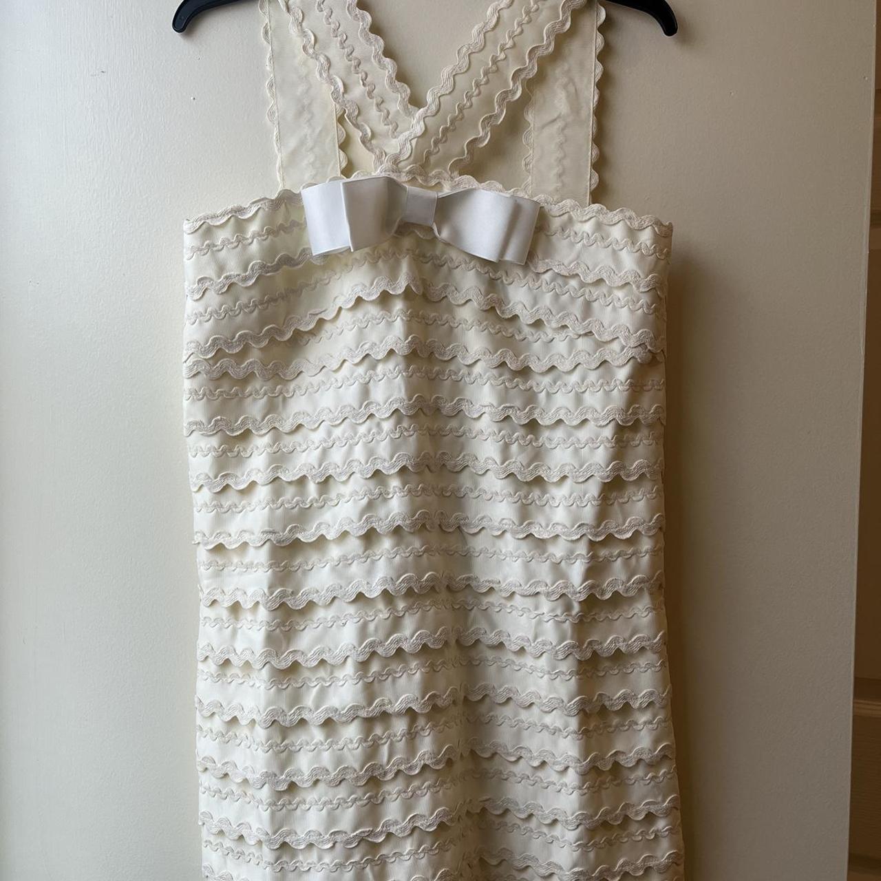 Marc by Marc Jacobs “Joelle” White scalloped ricrac... Depop