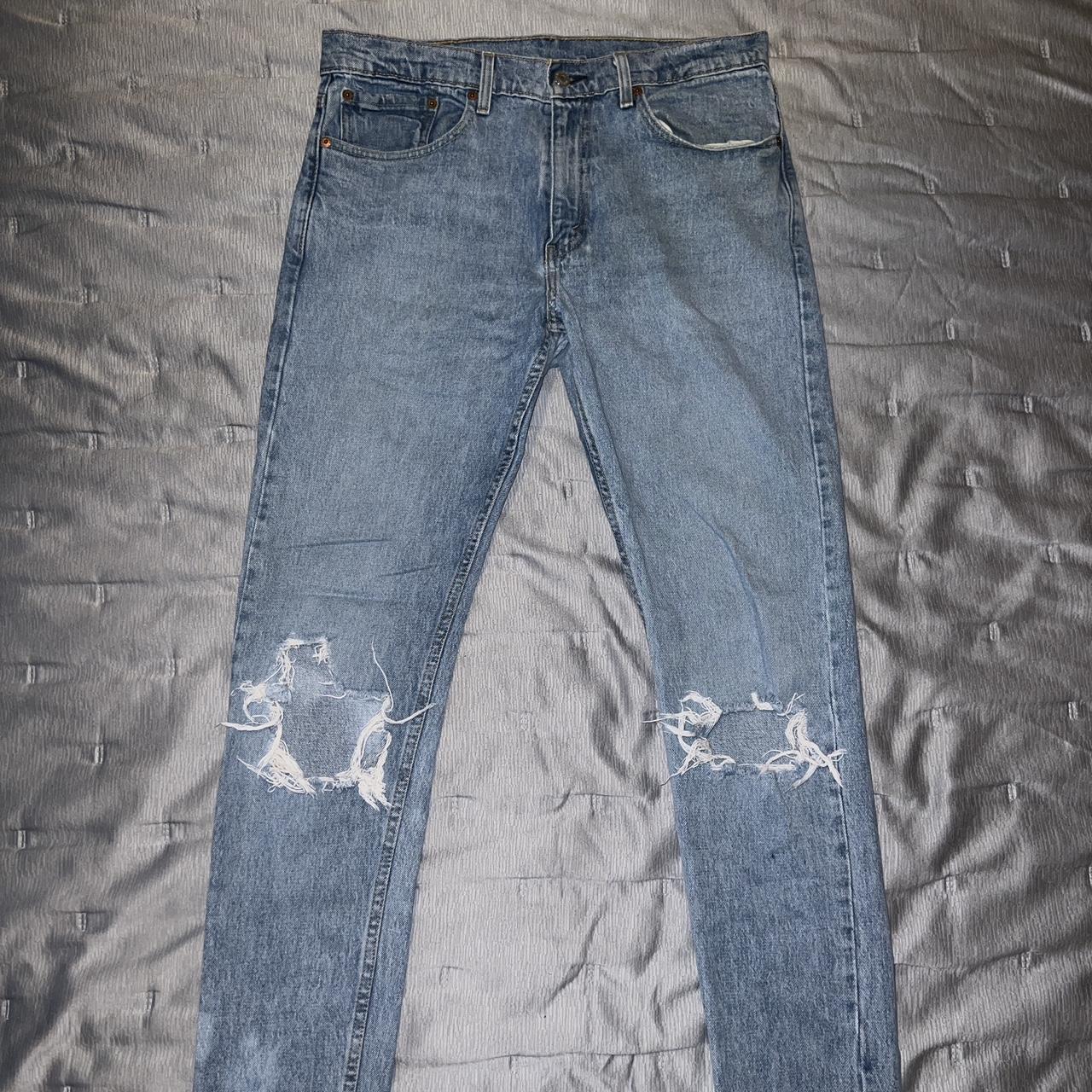 Levi’s 512 Ripped Jeans, slim taper, W32 L32,... - Depop