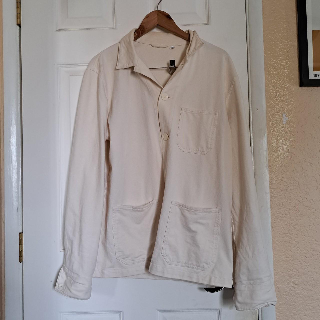 UNIQLO Men's Cream Shirt | Depop