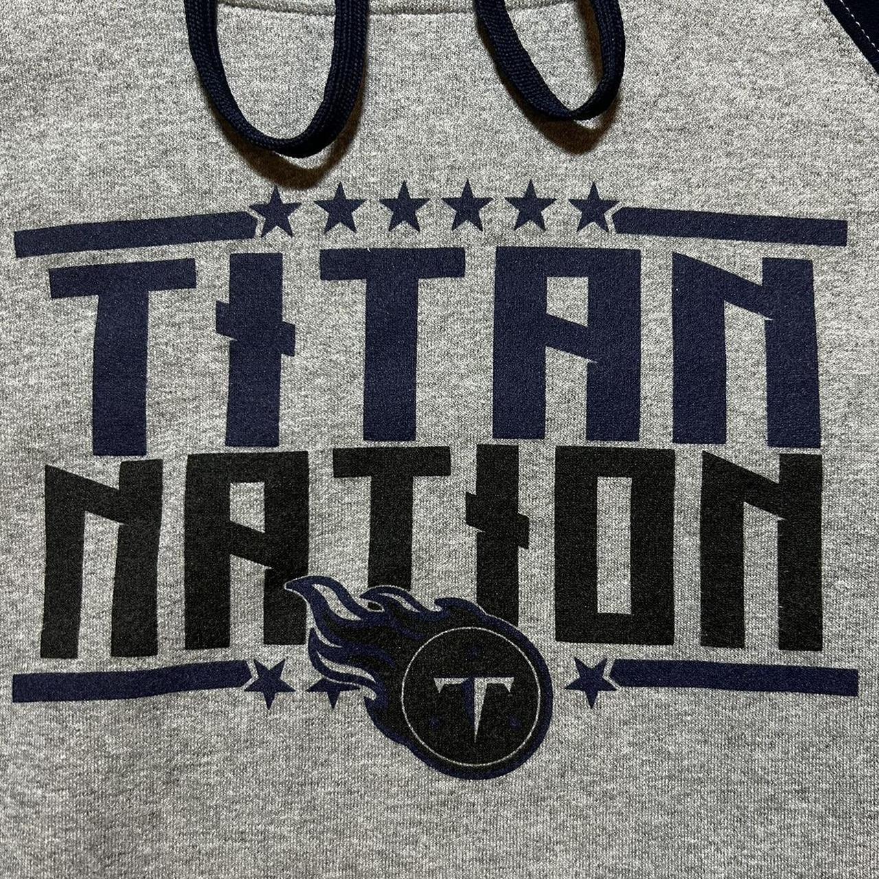 Tennessee Titans Hoodie Mens Large Blue Gray Fleece - Depop