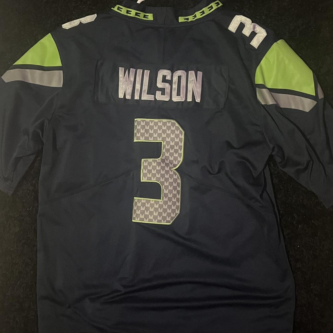 Blue Broncos Russel Wilson Football Jersey Size - Depop