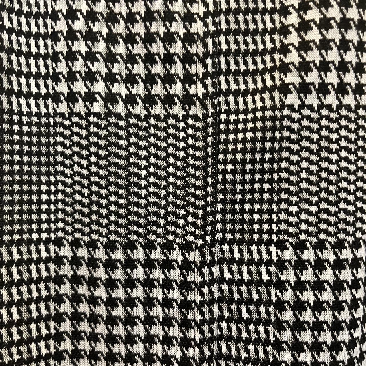 Black and white houndstooth overall dress, 2 pockets