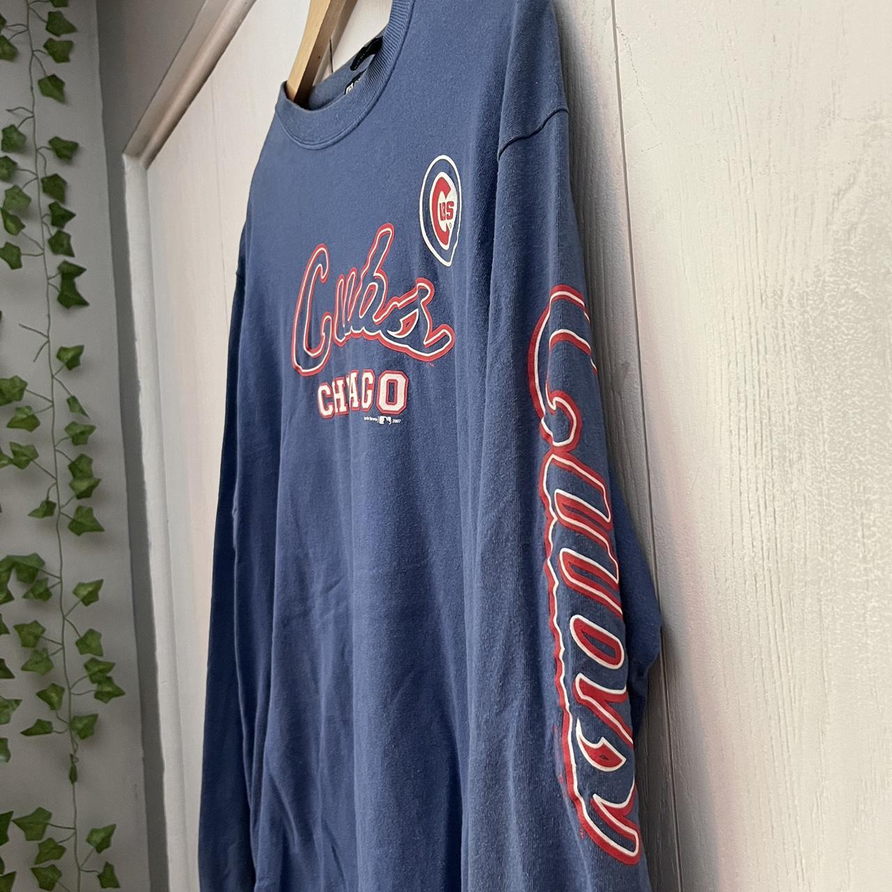 Chicago cubs Red Jacket tshirt. Intentionally faded - Depop