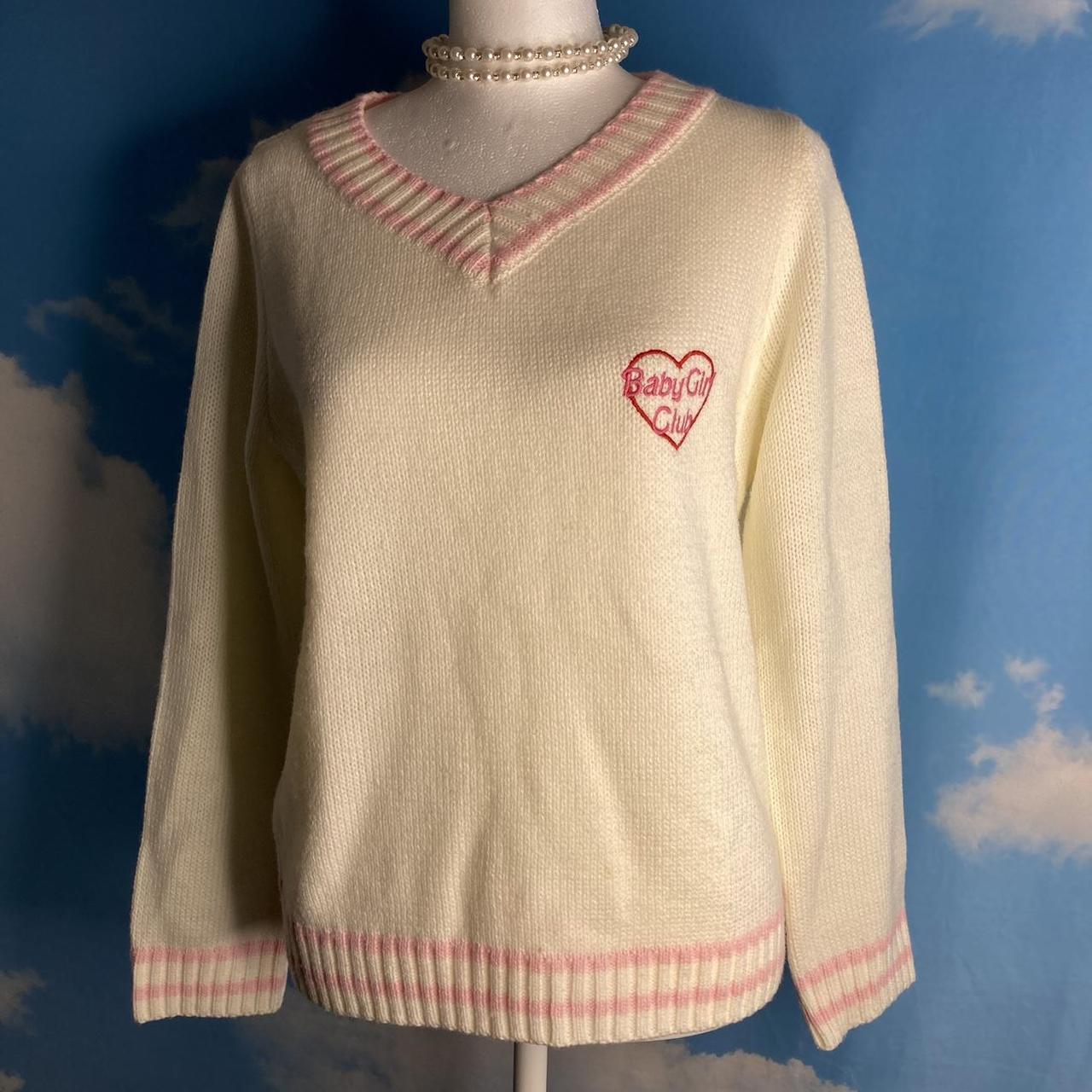 Baby Girl Club Barbie Barbiecore Font Sweater This... - Depop