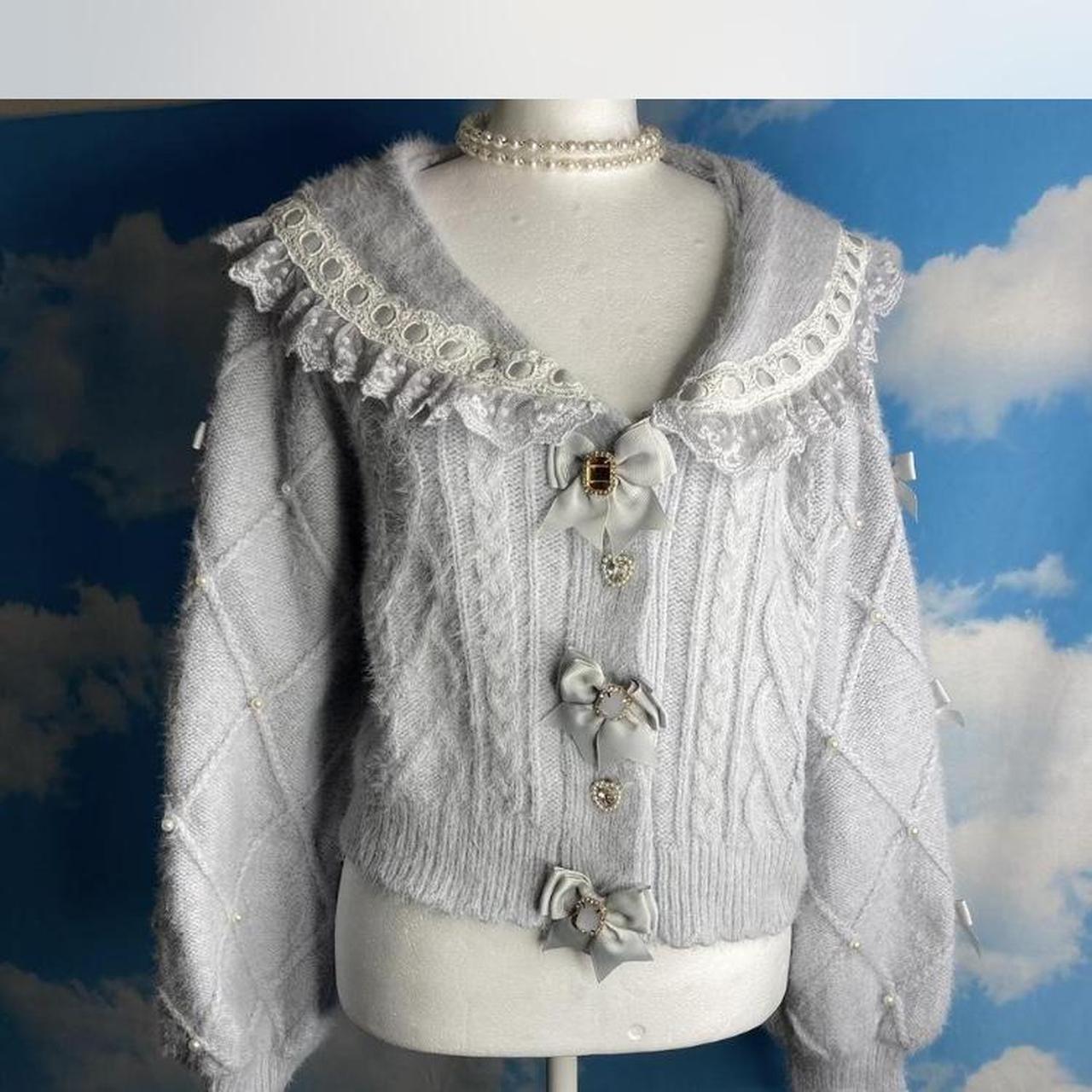 Liz Lisa Pearl Heart Cardigan Kawaii Liz Lisa