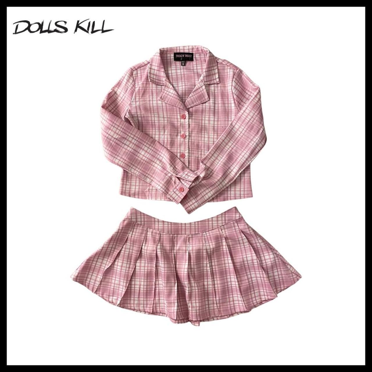 Plus Size Trickz N Treatz Vinyl Nurse Costume - Black/Pink – Dolls Kill