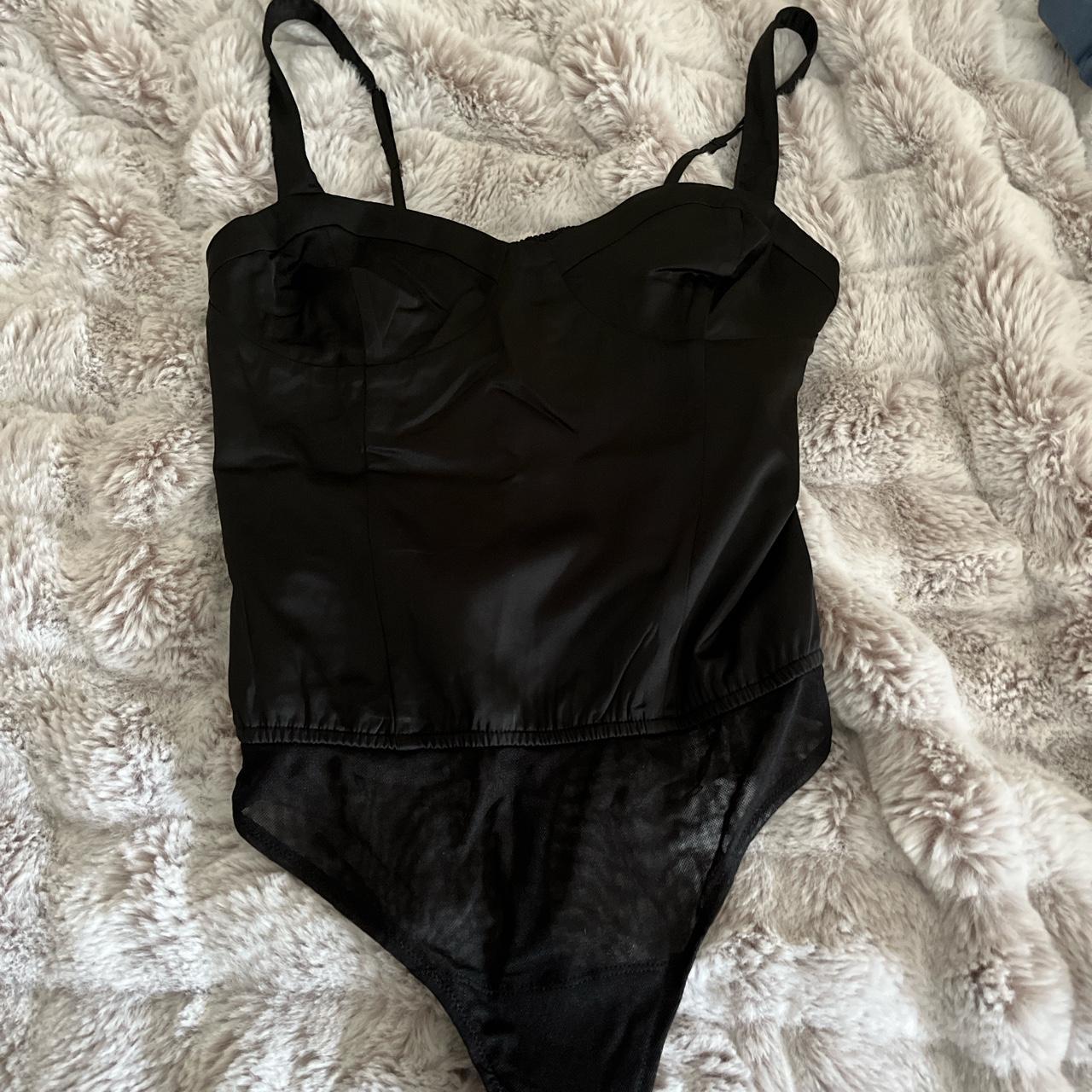 Abercrombie & Fitch Women's Black Bodysuit | Depop