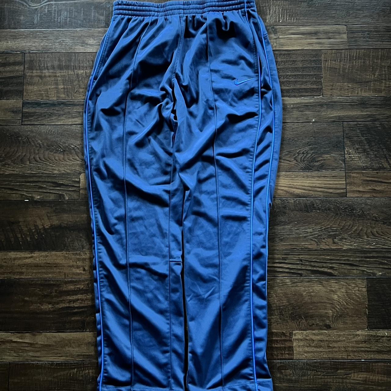 2000s NIKE ATHLETIC DEPT. DARK BLUE JOGGER... - Depop